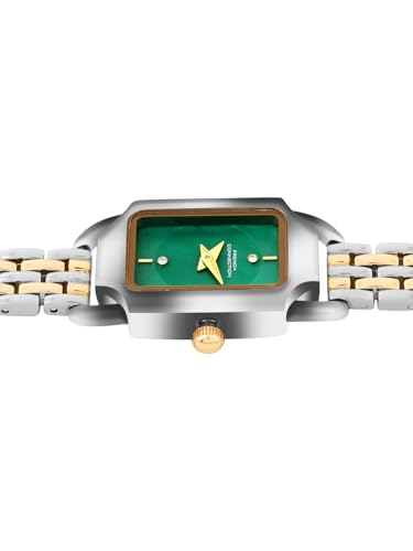 Image of French Connection Opessence Analog Green Rectangle Dial Watch for Women - FCN0177NTM