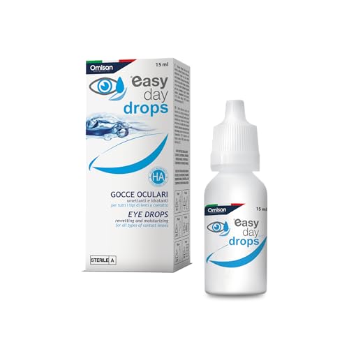 Easy Day Drops 3in1 - Collirio Sterile Idratante, Rinfrescante, Umettante. Con Acido ialuronico. Ideale per lenti a contatto - 15 ml