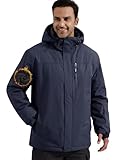 FREE SOLDIER Men's Waterproof Ski Snow Jacket Fleece Lined Warm Winter Rain...