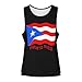 (Puerto-PR-Sate) Flag Funny Women's Sports Tank Tops Workout Athletic Running Sleeveless Shirts XL