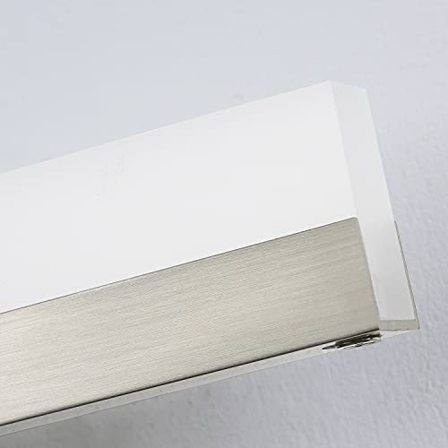 Image of PRESDE 32 Inch LED Bathroom Vanity Light Bar, Modern Brushed Nickel Bath Lighting Fixture Over Mirror Dimmable