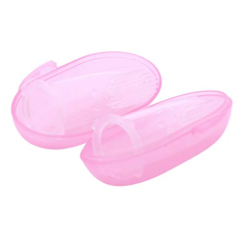 Image of 1st Step Silicone Finger Brush Pack of 2 (Pink)