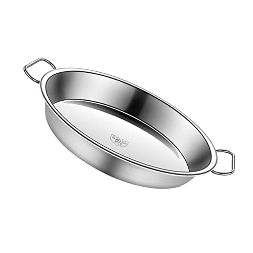 MAGICLULU Bandeja de Vapor Inoxidable para Cocción Práctica de Noodles Pescado y Chinas Diseño Binaural de Limpiar