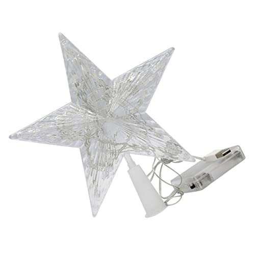 TOPPERFUN Weihnachtsbaumspitze LED Stern mit Bunten Lichtern...