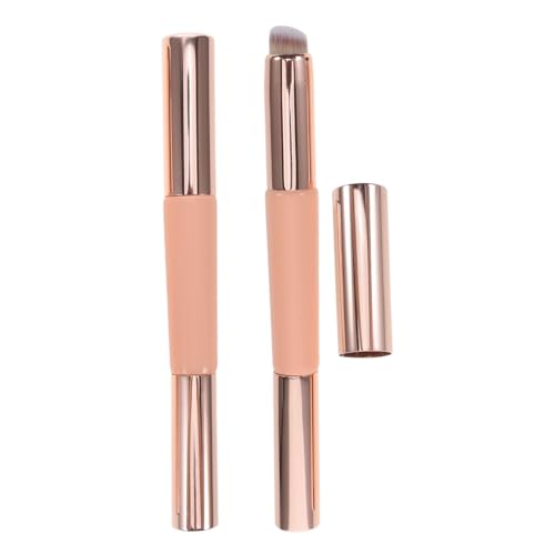 Pincel corrector portátil doble para labios y rostro en tus viajes
