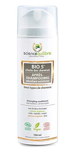 Après-shampooing antichute BIO 5 formule fortifiante anti-casse pour cheveux fins