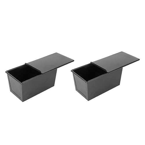 OFFSCH 2 piezas Molde para Pan Tapa Deslizante Antiadherente Moldes para Hornear Pan de Toast Utensilio de Cocina para Pastelería y Tostadas