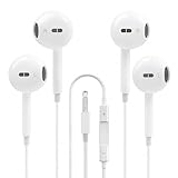 Avec microphone et contrôle du volume : ces écouteurs intra-auriculaires jack 3,5 mm avec câble disposent d'un microphone HD intégré et d'un bouton multifonction pour lire/mettre en pause la musique, répondre/mettre fin aux appels et régler le volume. Ainsi, vous pouvez facilement basculer entre les chansons et les conversations sans toucher votre appareil, parfait pour la vie quotidienne et les déplacements.