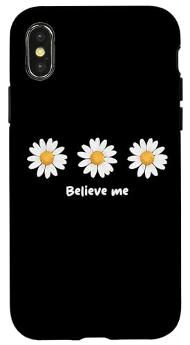 Believe me Daisy Plant Peace Love Smile Daisy Flower �X�}�z�P�[�X iPhone X/XS �p