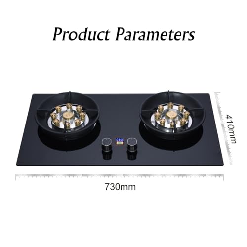 Estufa a gas 2 puestos 41 cm empotrable 110V miniatura 7