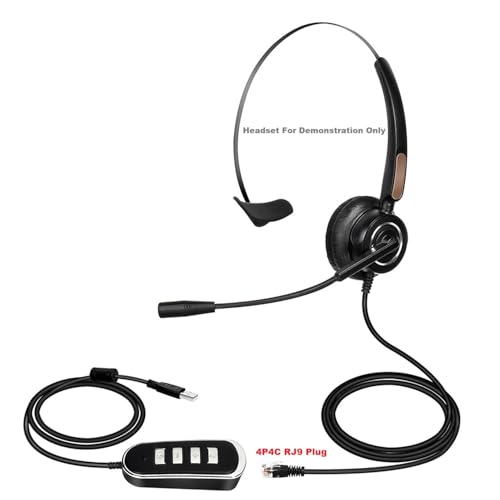 USB to RJ9 Adapter Compatible for Plantronics Jabra and Sennheiser Wireless DECT Headsets CS520 C054 Savi W710 W720 W740 Savi 8240/8245/8200 Headset to Connect to SAVI Cable PLT RJ45 to RJ9 Adapter by Earsinger - Image 5