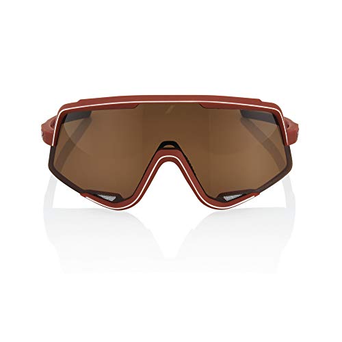 100% Glendale Sport Performance Cycling Sunglasses (SOFT TACT BORDEAUX - Bronze Lens)2