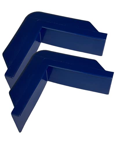 MOTIVEX Defensa angular 90° 31 x 7 x 10 cm (2 unidades), color azul marino