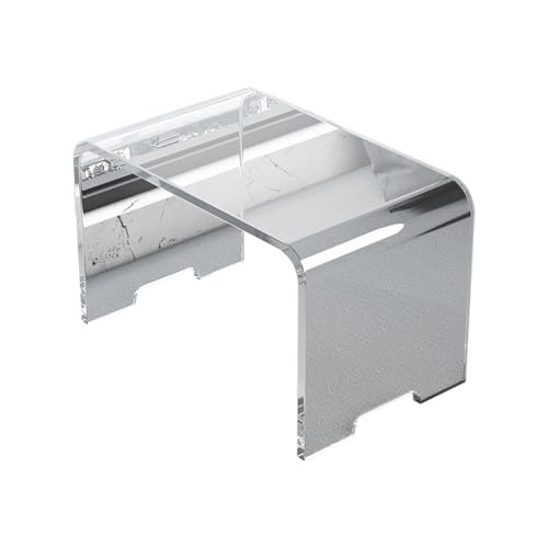 Mesa auxiliar de acrílico transparente de alta calidad y diseño elegante para salón