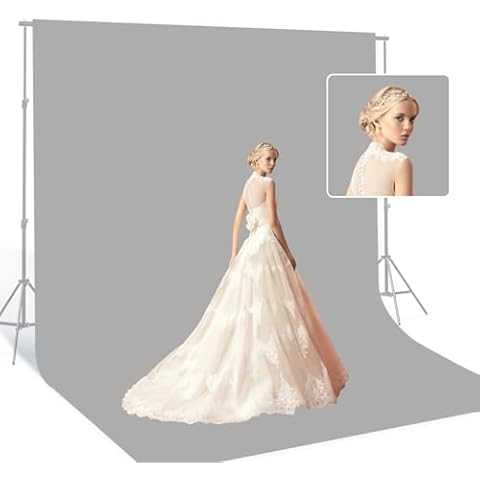 BEIYANG 10x20 Ft Grey Backdrop Cover