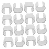 VILLCASE Protezione per piedi a U 20 pezzi in plastica per sedie sospese e stand amaca 38-42 mm antiscivolo per casa e pavimenti delicati
