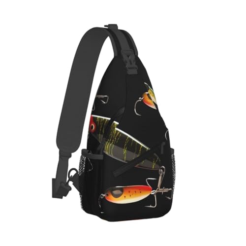 Bolso Cruzado Casual Unisex Negro de Poliéster miniatura 2