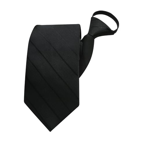 Image of Mens Tie Pre-tied Adjustable Men's Neckties, Zipper Ties for Men Accessories Business Wedding Party