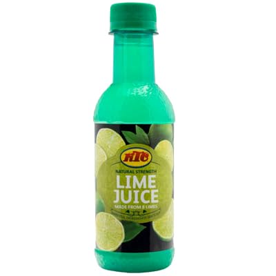 KTC Pure Juice Bottle, Natural, No Added Sugar 250ml (8, Lime)