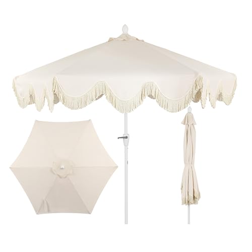 JONATHAN Y UMB1001E Collins 9 ft. Classic Cottage Tassel Market