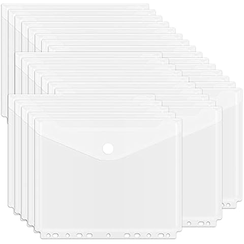 EOOUT 30Pcs Binder Pocket Cover