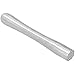 aqxreight Stainless Steel Ice Crushing Cocktail Muddler Barware Kitchen Tools for Bars Restaurants Silver (Bold All Steel Model Small Size)