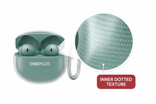 Image of Clear Case Cover for OnePlus Buds 4 with Heavy Duty Carabiner (Transparent)