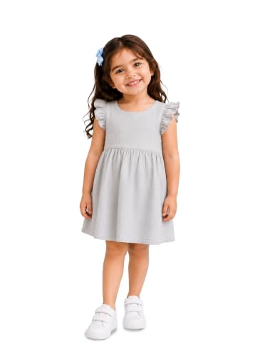 Image of Kidbea Cotton Girls Dress | Ultra-Soft Summer Wear Casual Dress for Kids