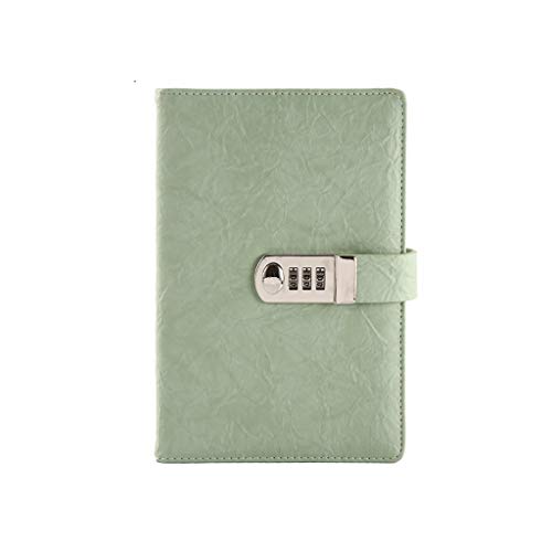Carnet A5 avec stylo et journal intime à code secret vert pour le bureau