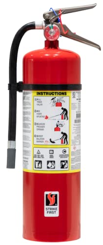 Strike First 10 lb ABC Multi-Purpose Dry Chemical Fire Extinguisher, Model SF-ABC680, UL/ULC Rated 6-A:80-B:C, U.S.C.G. Approved