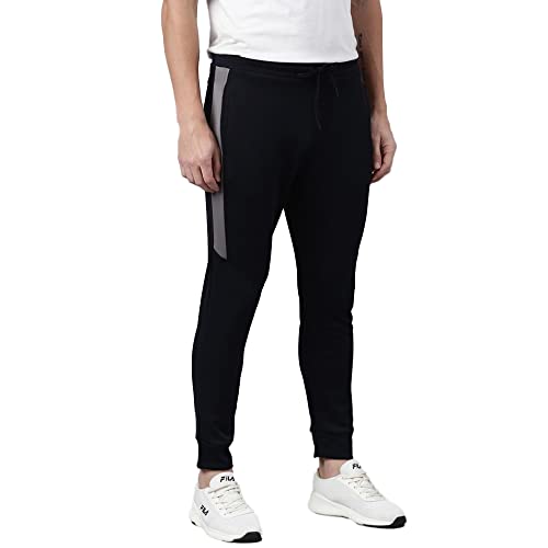 Image of Proline Solid Cotton Regular Fit Men's Track Pants