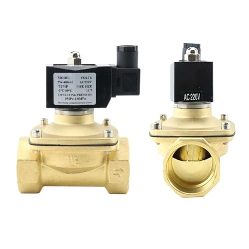 Électrovanne en laiton DN40 AC220V robuste à haute résistance mécanique