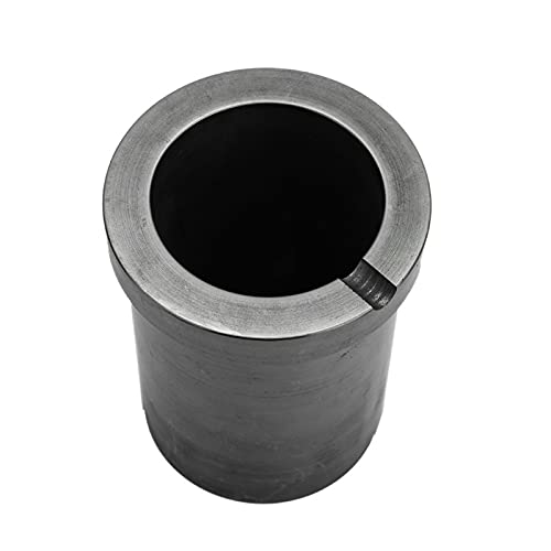 Crogiolo di grafite ad alta purezza, per metallo di fusione e metallo ad alta temperatura, 1-4 kg (capacità 4 kg)