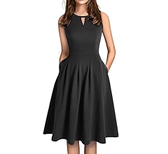 ワンピース Lovely Loophole Pantsskirt Dress Sureple Women's Retro Sleeveless Swing Casual Work Summer
