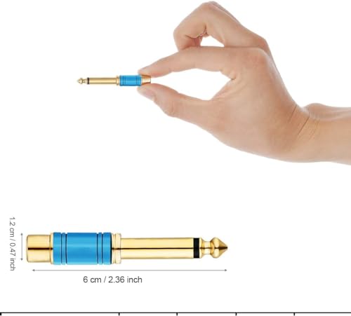 Adaptador RCA a Jack 1/4 TS Mono 2 Pack Tisino miniatura 5