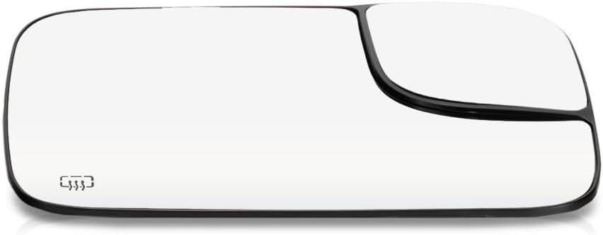 For 2003 2004 Dodge Ram 2500/3500 Mirror Glass Passenger Side | w/Backing Plate | Heated w/Towing Package | Flat Glass Type All Cab Types Full Size | For 5086218AA, CH1325120
