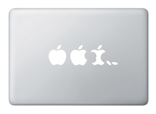 Apple Evolution - MacBook Decal (White)