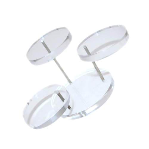FRCOLOR Acrylic Ring Display Stand Transparent Rotating Jewelry Organizer for Optimal Viewing Sleek Design Easy to Clean Ring Collector and Display Rack for Rings