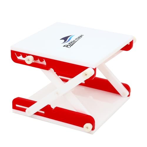 Bubble Magus Supporto multifunzione, supporto per skimmer, staffa in acrilico, altezza regolabile, accessorio per skimmer proteico per acquari di acqua salata (rosso)