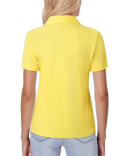 Image of siliteelon Womens Button Down Shirt Slim Fit Stretch Short Sleeve Dress Shirt Wrinkle Free Collared Business Work Blouse Top