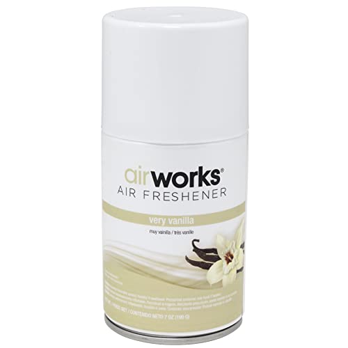 Image of Hospeco Health Gards Very Vanilla Metered Aerosol Air Freshener, 7 oz Can (Case of 12), Hospeco 07915,H4348, Vanilla
