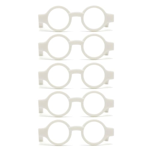 5Pcs/set Doll Photo Props Black Frame Glasses Model Tiny No Lenses Glasses