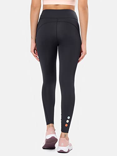 Image of CULT Women's AbsoluteFit Solid Yoga Tights, 4-Way Stretch, Anti-Chafing, Moisture-Wicking, Squat-Proof, Sports Leggings, Active Wear