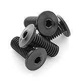 Terske Unique Ultra-Low Profile Titanium Bottle Cage Bolts (Black, 8-Pack)