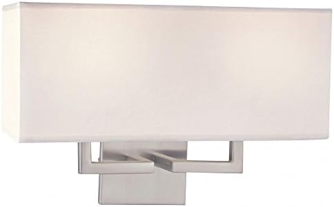 George Kovacs P472-084, 2 Light Wall Sconce, Brushed Nickel
