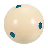 PATIKIL 2-1/4" Pool-Billiard Cue Ball with Blue 6 Dots, Pro Cup Cue Ball Practice Training Pool Ball for Billiard Room Game Room, Beige