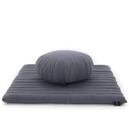Leewadee Cushion Set-1 Round Yoga Pillow and 1 Square