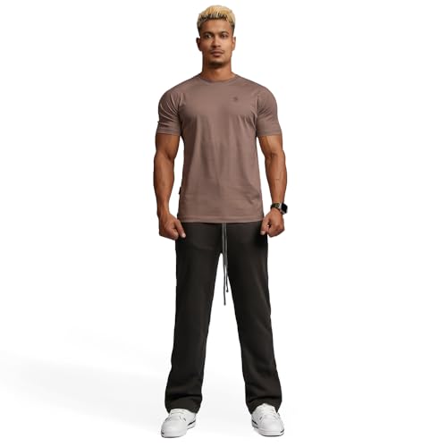 Image of Casual Short Sleeve Crew Neck Classic Wicking Breathable Fitness Muscle Athletic T Shirts Mens