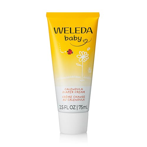 Weleda Baby Calendula Diaper Cream, 2.8 Fluid Ounce, Plant Rich Protection with Calendula,