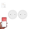 IHSENO Zigbee Water Leak Detector with App Alerts, Smart Water Sensor for leaks Requires Zigbee Hub, Monitor Water Leaks for Kitchens,Basements,Bathrooms (1)
